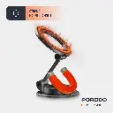 PORODO 360° FOLDABLE DUAL PILOT DISKS WITH GLUE N52 MAGSAFE CAR MOUNT - BLACK - Image 9.webp