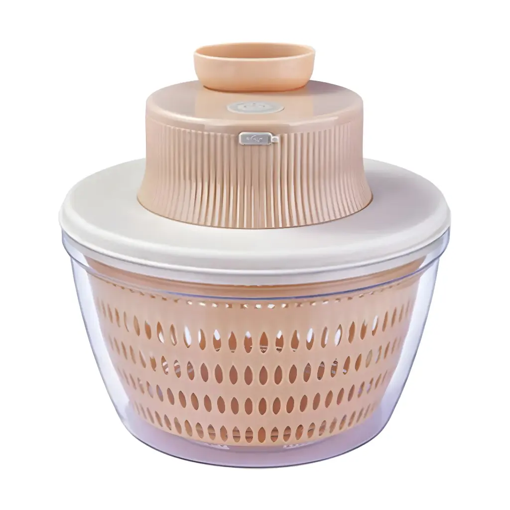 Draining Basket for Salad and Vegetable Drying -Pink