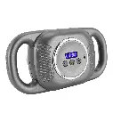 Rechargeable Muscle Massager In Grey With 6 Heads And 10 Modes  MD-8079
