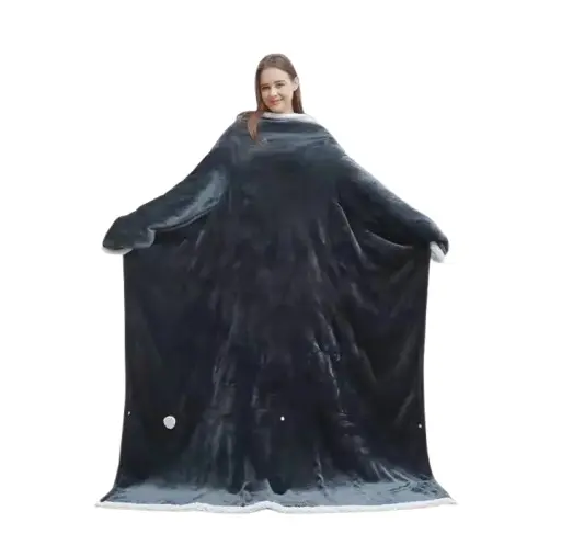 Electric Blanket With Sleeves 127X177 With Foot Pocket