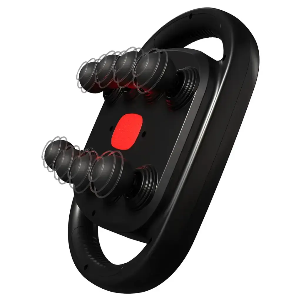 Porodo Power Pulse With 8 massage heads Type-C USB charge cable 1500mAh - Black pdlfst191bk