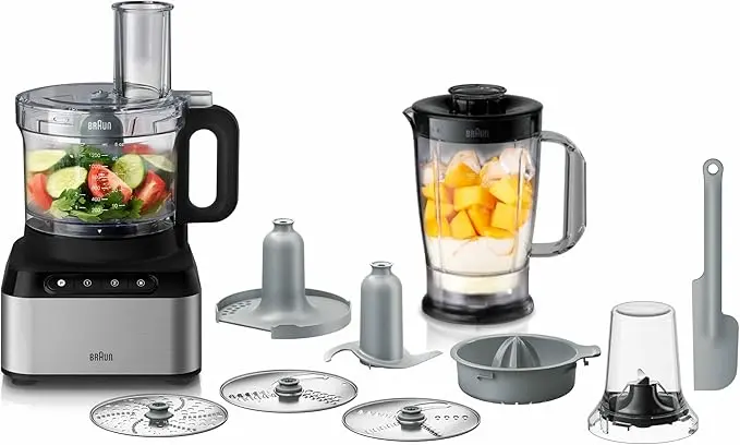 Braun FP PurEase 3233SI Compact Food Processor 2.1 Litre Pulse 800 watts