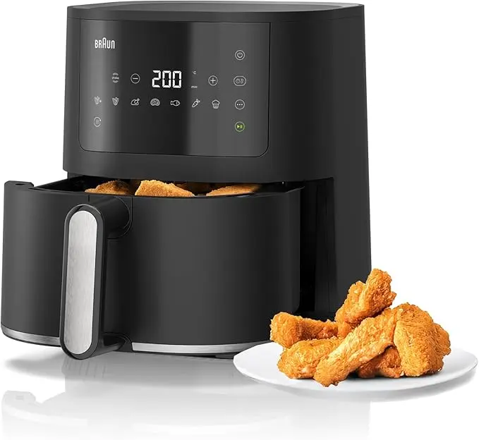 Braun MultiFry 3 Hot AirFryer, Digital Touch Screen HF 3030 BK 1500 Watts