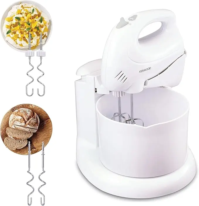 KENWOOD Stand Mixer Hand Mixer (Electric Whisk) 250W with 2.7L Rotary Bowl 250 WATT
