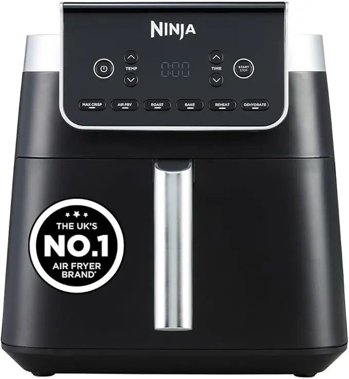 Ninja Air Fryer MAX PRO, 6.2L, Uses No Oil, Large Square Single Drawer AF180