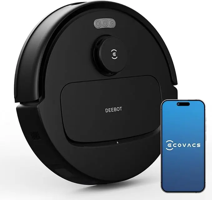 مكنسة روبوتية ECOVACS DEEBOT N20e مع ممسحة، قوة شفط فائقة 10000 باسكال - علبة مفتوحة
