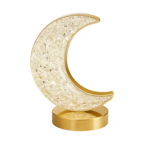 [XR-901] Crescent-Shaped Crystal Led Light