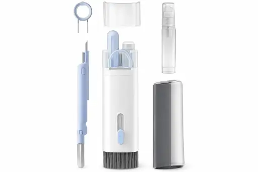 [06E-B] مجموعة تنظيف الأجهزة الإلكترونية 7 في 1 - أزرق 06E-B