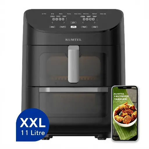 [HAF-11] مقلاة هوائية وفرن كومتل 2 في 1 سعة 11 لترًا  haf-11