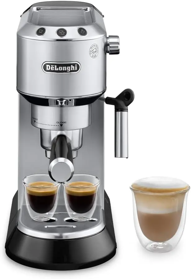 De'Longhi Dedica Style Pump Espresso Machine Silver Colour EC685.M